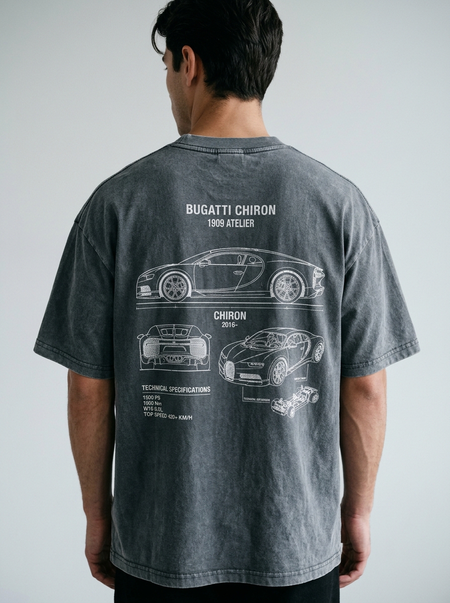 Men's Chiron 1909 Acid Wash Boxy Tee