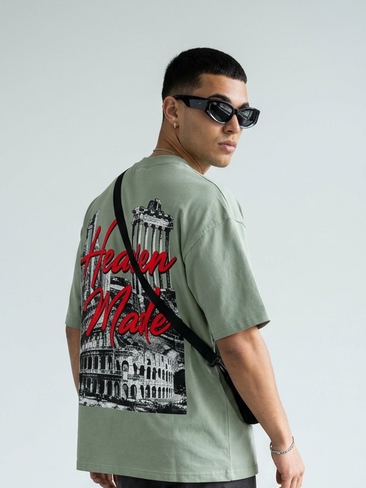 Men's Heaven Made Roman Colosseum Oversized Tee